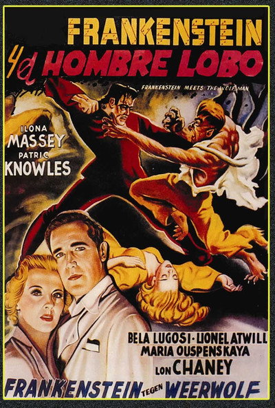 Frankenstein conoce al hombre lobo