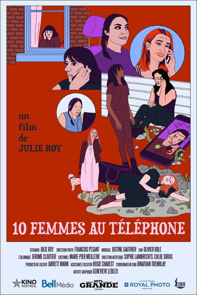 Póster de 10 femmes au téléphone