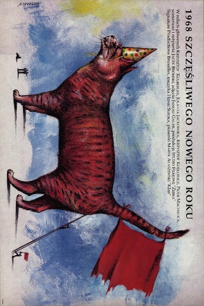Póster de 1968. Szczesliwego Nowego Roku