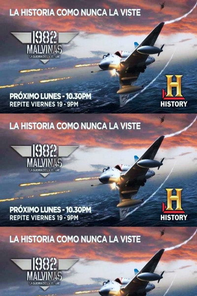 Póster de 1982 Malvinas La guerra desde el aire