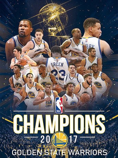 Póster de 2016-2017 NBA Champions - Golden State Warriors