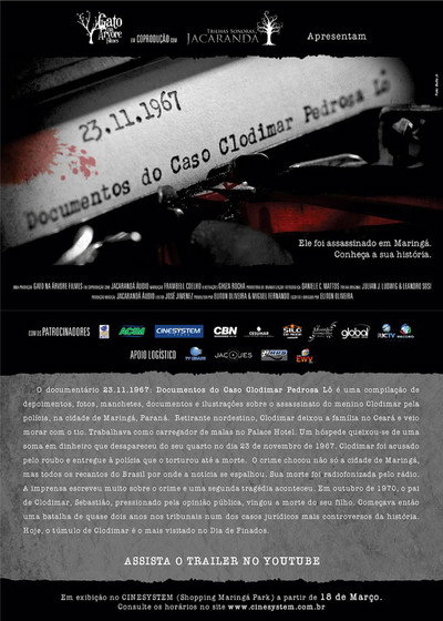 Póster de 23.11.1967: Documentos do Caso Clodimar Pedrosa Lô