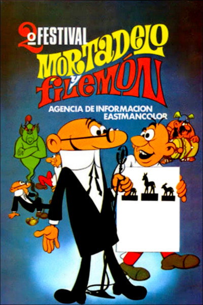 Póster de 2º festival de Mortadelo y Filemón, agencia de información