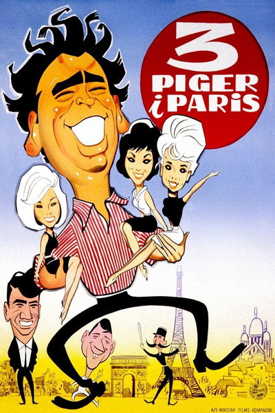 Póster de 3 danesas en París