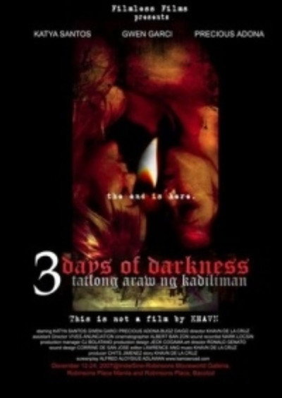 Póster de 3 Days of Darkness