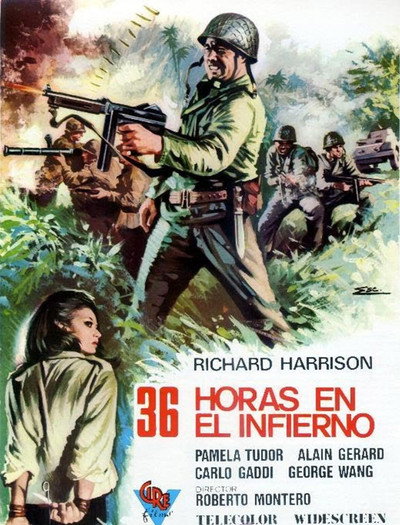 Póster de 36 horas en el infierno