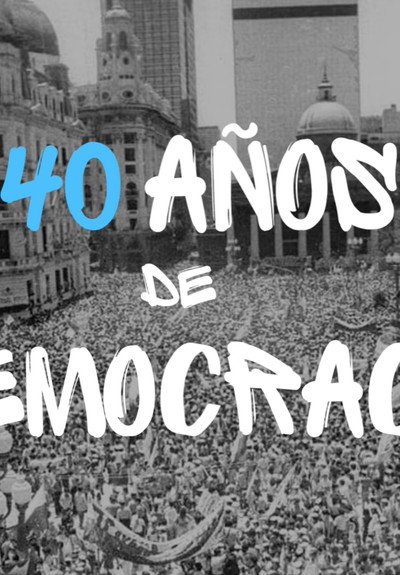 Póster de 40 años de democracia