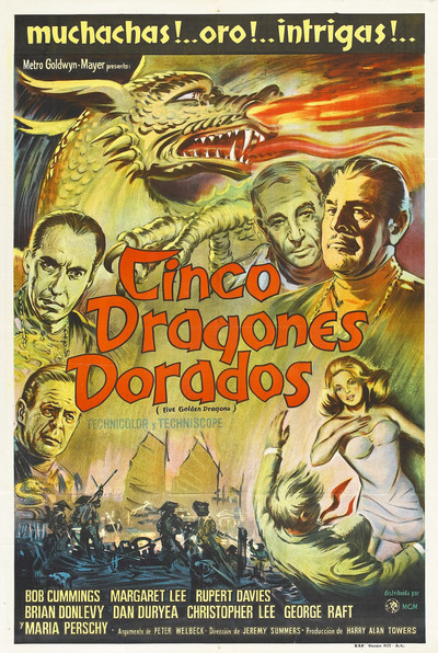 Póster de 5 dragones de oro