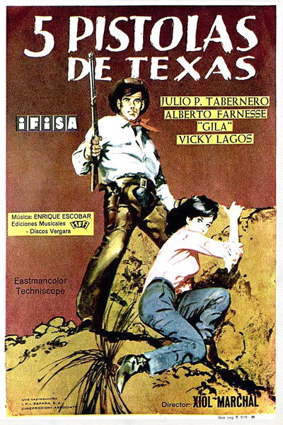 Póster de 5 pistolas de Texas