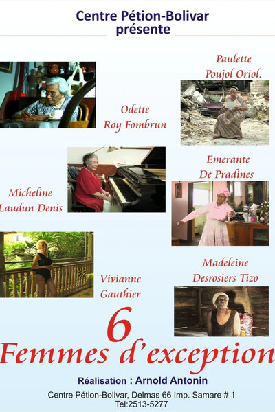Póster de 6 femmes d'exception