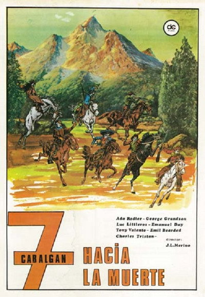 Póster de 7 cabalgan hacia la muerte
