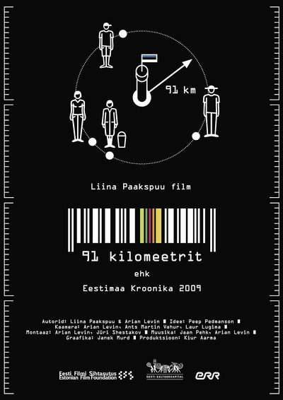 Póster de 91 Kilometers. Chronicle of Estonia 2009
