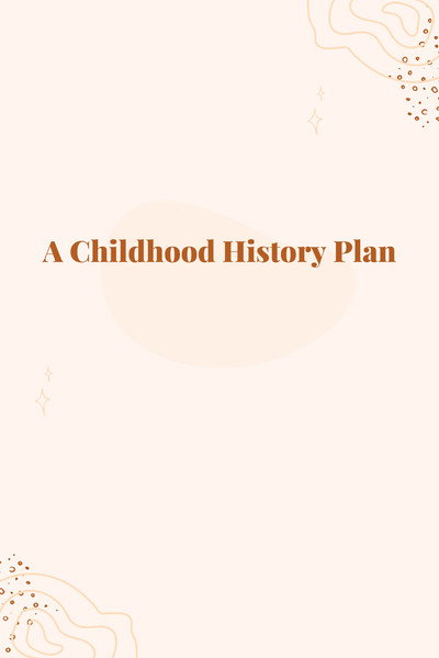 Póster de A Childhood History Plan