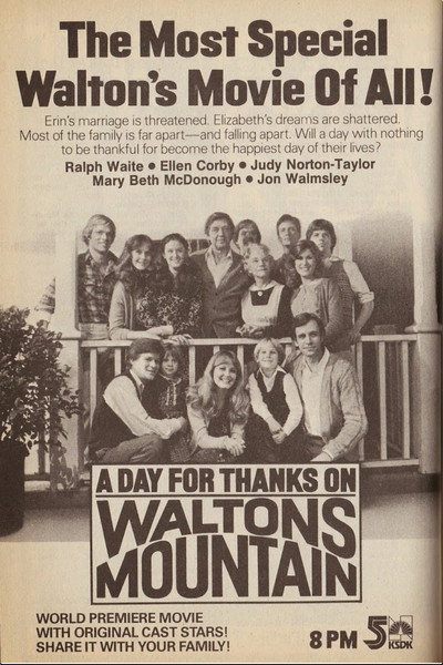 Póster de A Day for Thanks on Walton's Mountain