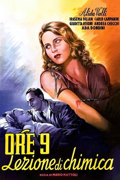 Póster de A las 9, lección de quimica