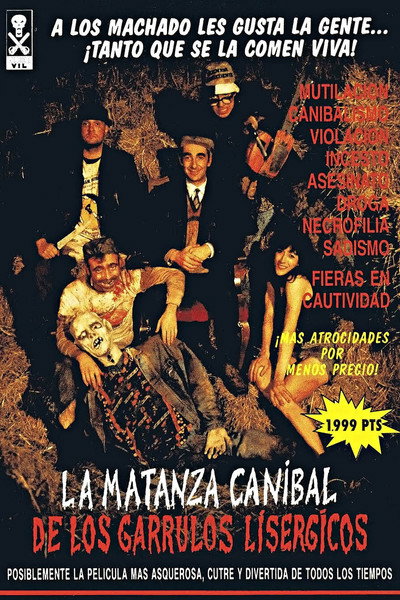 Póster de A Matanza caníbal dos garrulos lisérxicos