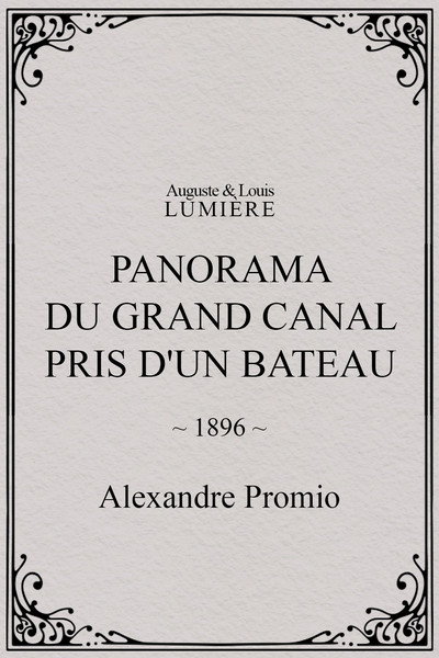 Póster de A Panoramic View in the Grand Canal