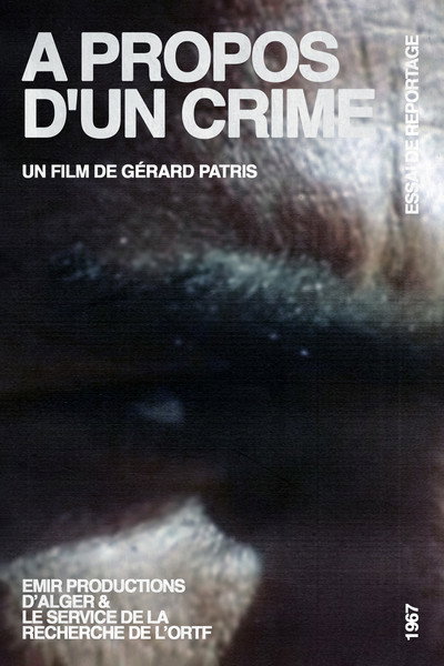 Póster de A Propos D'Un Crime