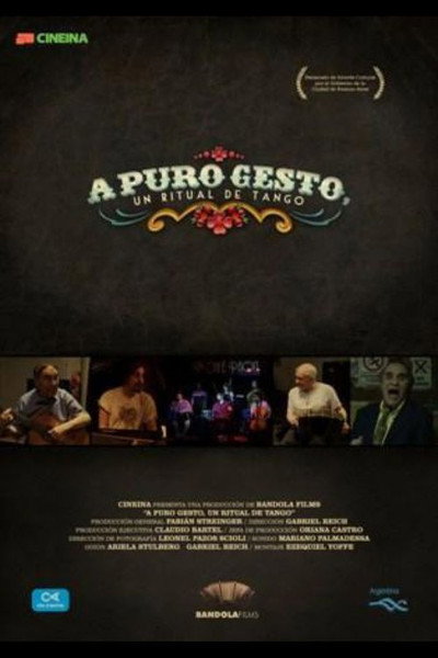 Póster de A puro gesto, un ritual de tango