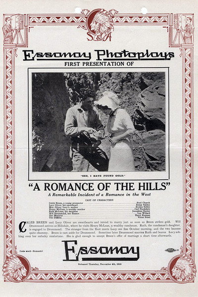 Póster de A Romance of the Hills