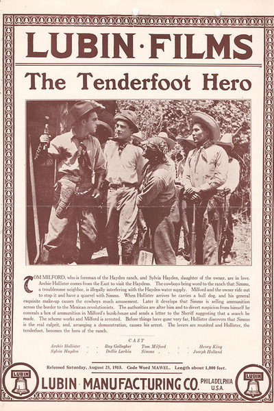 Póster de A Tenderfoot Hero