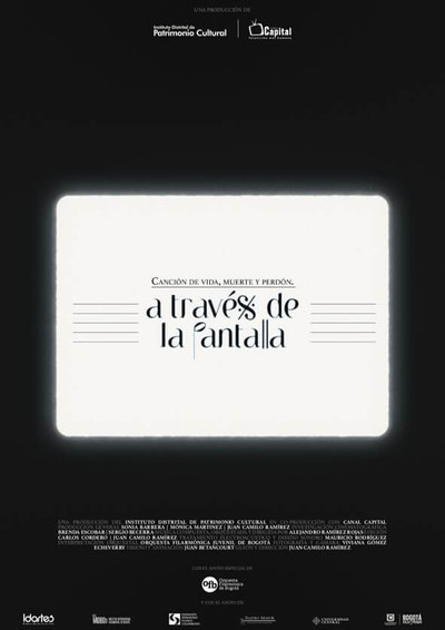 Póster de A través de la pantalla: Canción de vida, muerte y perdón