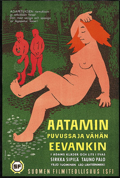 Póster de Aatamin puvussa - ja vähän Eevankin...
