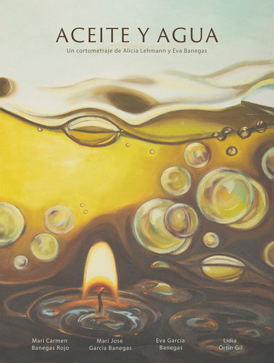 Póster de Aceite y Agua