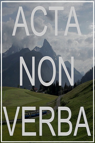 Póster de Acta Non Verba