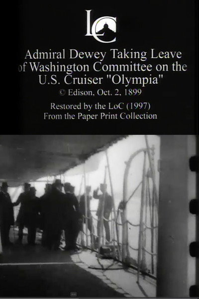 Póster de Admiral Dewey Taking Leave of Washington Committee on the U.S. Cruiser 'Olympia'