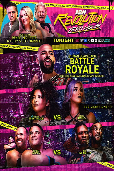 Póster de AEW Revolution: Zero Hour PreShow