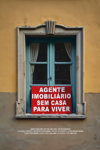 Póster de Agente Imobiliário Sem Casa Para Viver