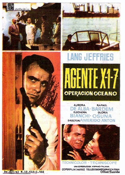 Póster de Agente X 1-7 operación Océano