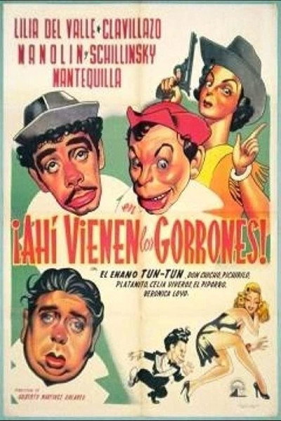 Póster de Ahí vienen los gorrones