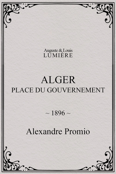Póster de Alger: place du gouvernement