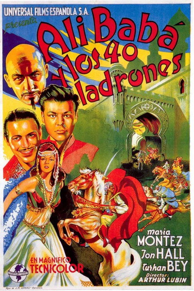 Póster de Alí Babá y los 40 ladrones