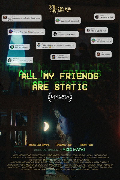 Póster de All my Friends are Static