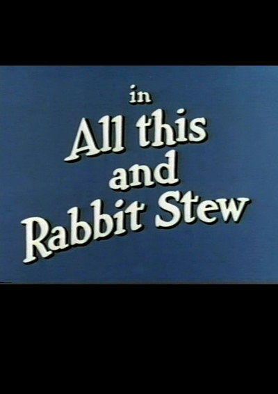 Póster de All This and Rabbit Stew