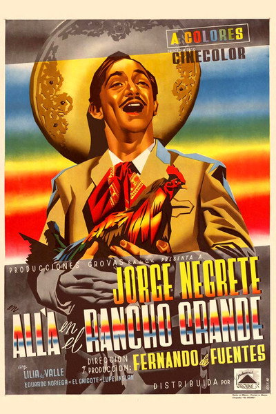 Póster de Allá en el Rancho Grande