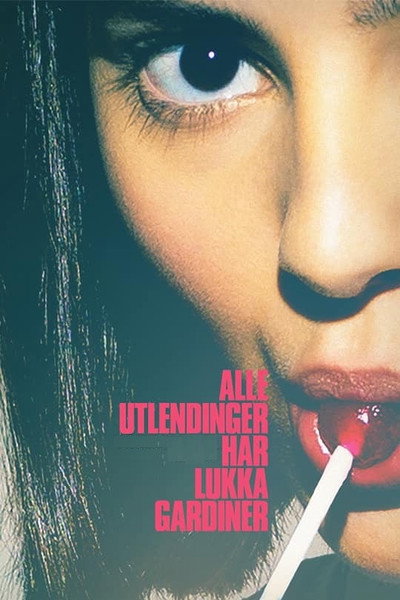 Póster de Alle utlendinger har lukka gardiner
