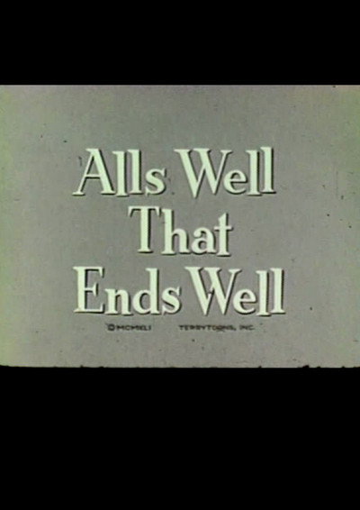 Póster de All's Well That Ends Well