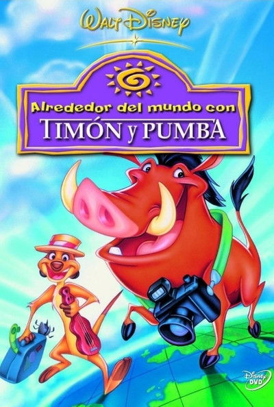 Póster de Alrededor del mundo con Timon y Pumba