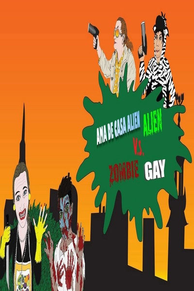 Póster de Ama de casa alien vs. Zombie gay