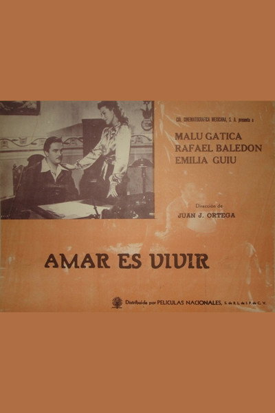 Póster de Amar es vivir