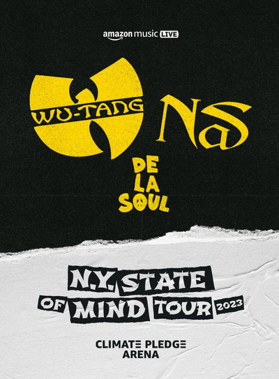 Póster de Amazon Music Live: Wu-Tang Clan, Nas, and De La Soul's 'N.Y. State of Mind Tour'