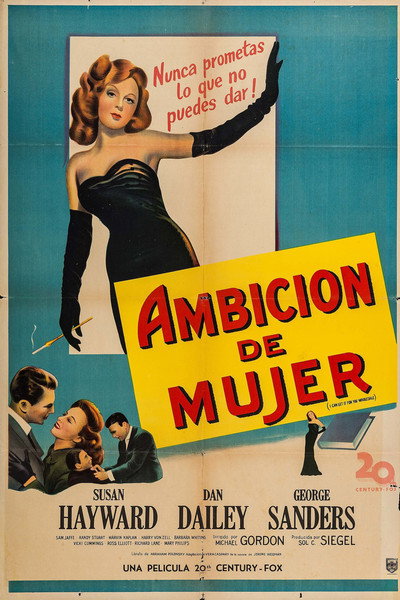 Póster de Ambición de mujer