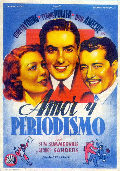 Póster de Amor y periodismo