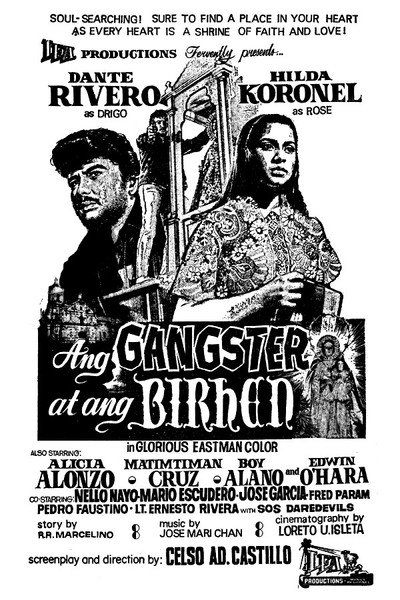 Póster de Ang gangster at ang birhen