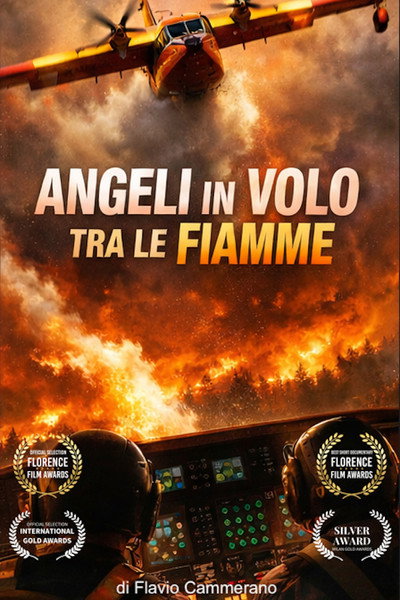 Póster de Angeli in Volo tra le Fiamme