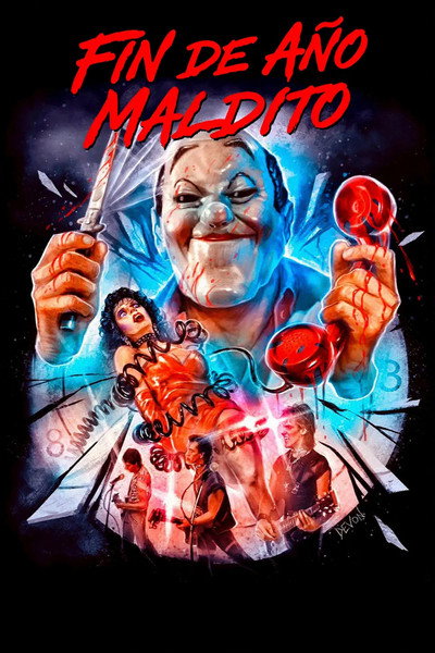 Póster de Año nuevo satánico